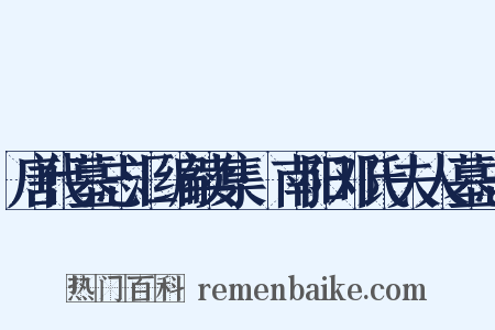 唐代墓志汇编续集·南阳邓氏夫人墓志是什么意思的图片